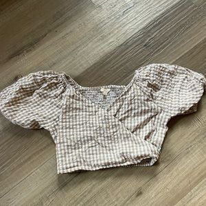 Gingham Crop Top